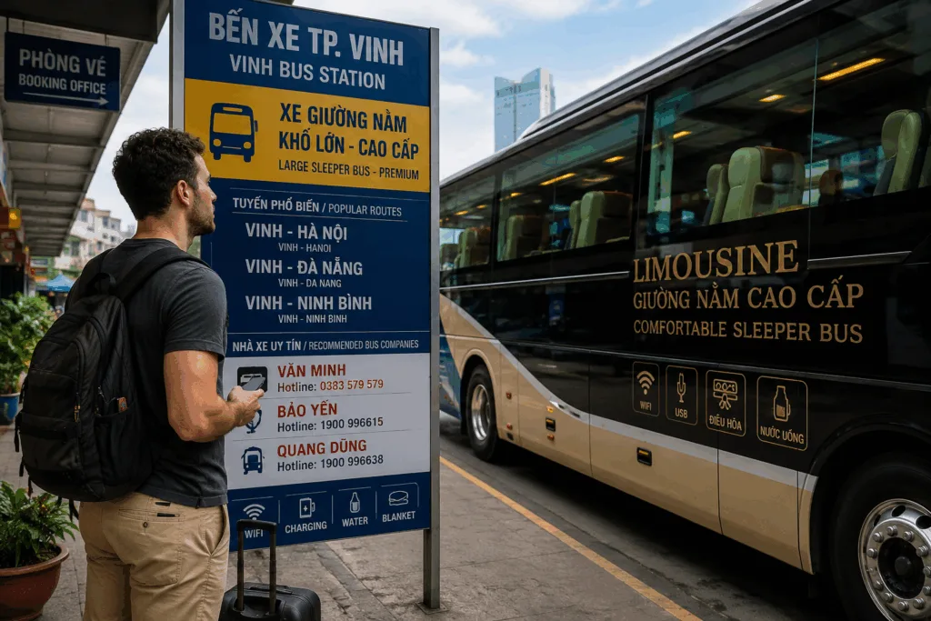 Best Sleeper Buses for Foreign Travelers Over 2 Meters Tall in Vinh City, Vietnam